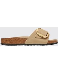 Birkenstock - Madrid Big Buckle Oiled Leather Sandals - Lyst