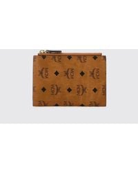 MCM - Cartera De Algodón Revestido Con Logo Integral - Lyst