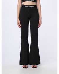 Palm Angels - Trousers In Stretch Fabric With Sequins - Lyst