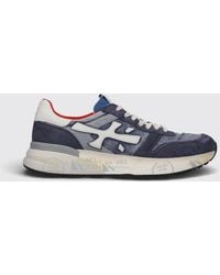 Premiata - Mick Suede And Nylon Sneakers - Lyst