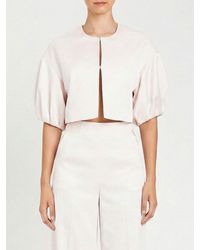 Twinset - Cropped Crêpe Jacket - Lyst