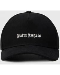 Palm Angels - Cotton Hat With Embroidered Logo - Lyst