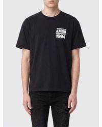 Amiri - Contrasting Logo Cotton T-Shirt With Dropped Shoulders - Lyst