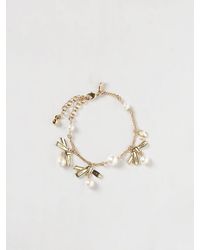 Jimmy Choo - Brass Bracelet With Charms And Synthetic Pearls By - Lyst