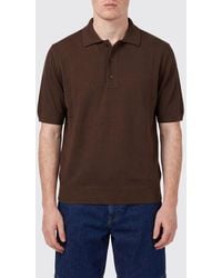 Zanone - Cotton Knit Polo Shirt - Lyst