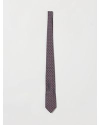 Etro - Silk Tie With All-Over Paisley Pattern And Pegaso Logo - Lyst