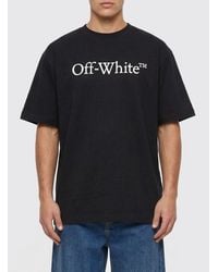 Off-White c/o Virgil Abloh - Cotton T-Shirt With Logo - Lyst