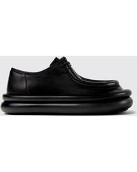 Camper - Aqua Polished Leather Derby Shoes - Lyst