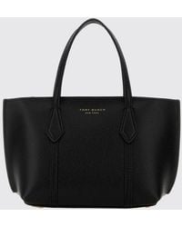 Tory Burch - Perry Small Grained Leather Tote Bag With Removable Strap - Lyst