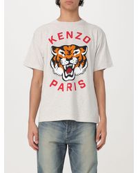 KENZO - Lucky Tiger T-Shirt aus Baumwoll-Jersey mit Logoprint - Lyst