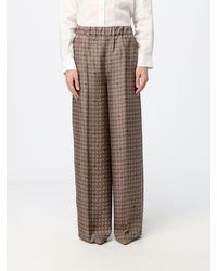 Max Mara - Vischio Silk Palazzo Trousers With Paisley Print - Lyst