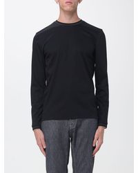 BOSS - Long-Sleeved Cotton T-Shirt With Crew Neck And Slim Fit - Lyst
