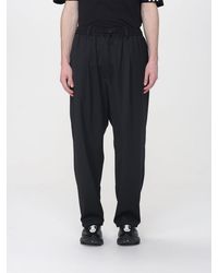 Y-3 - Wide-Leg Wool Blend Trousers - Lyst