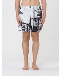 Alexander McQueen - Printed Swim Shorts - Lyst