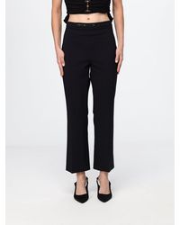 Elisabetta Franchi - Slim-Fit Cropped Crêpe Trousers - Lyst