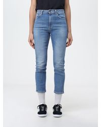 Dondup - Jeans cropped in denim stretch - Lyst
