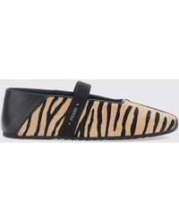 Fendi - Academia Animal-Print Calf Hair Mary Jane Flats With Logo - Lyst