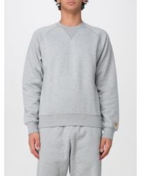 Carhartt - Relaxed Fit Solid Color Cotton Crewneck Sweatshirt With Dropped Shoulders - Lyst