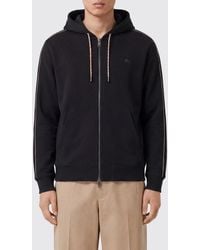 Burberry - Relaxed Fit Cotton Zip-Up Hoodie With Ekd Logo - Lyst