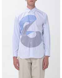 Comme des Garçons - Comme Des Gar&Ccedil	Ons Long-Sleeved Poplin Shirt With Stripe Print - Lyst