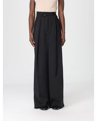 Sportmax - Virgin Wool Trousers With Darts - Lyst