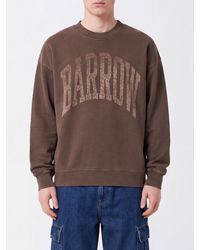 Barrow - Relaxed Fit Cotton Crewneck Sweatshirt With Contrast Logo And Dropped Shoulders - Lyst