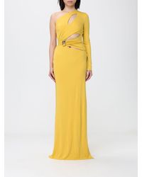 Elisabetta Franchi - Crêpe Jersey Dress With Jewel Detail - Lyst