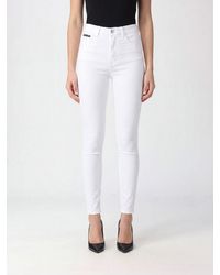 Philipp Plein - High-Waisted Skinny Cropped Jeans - Lyst