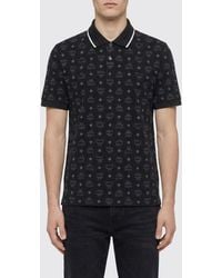 MCM - Logo Cotton Polo - Lyst