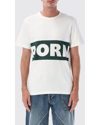JW Anderson - Logo Print Crew Neck Cotton T-Shirt - Lyst