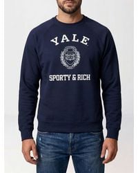 Sporty & Rich - Sporty &Amp Rich Yale Classic Printed Cotton Sweatshirt - Lyst