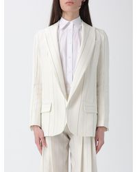 Semicouture - Striped Single Breasted Blazer - Lyst