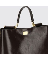 Dolce & Gabbana - Dolce &Amp Gabbana Vittoria Polished Leather Bag - Lyst