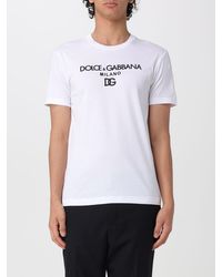 Dolce & Gabbana - Dolce &Amp Gabbana Cotton T-Shirt With Logo - Lyst