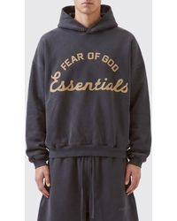 Fear Of God - Relaxed Fit Cotton Hoodie With Contrast Logo - Lyst