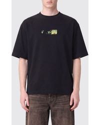 Off-White c/o Virgil Abloh - Cotton T-Shirt With Graphic Arrow Logo Print On The Back - Lyst
