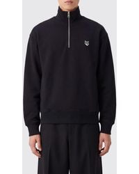 Maison Kitsuné - Maison Kitsun&Eacute Half-Zip Cotton Sweatshirt With Chillax Fox Logo - Lyst