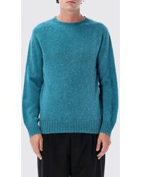 Howlin' - Crewneck Wool Blend Jumper With Ribbed Trims - Lyst