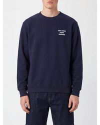 Drole de Monsieur - Cotton Crewneck Sweatshirt With Logo - Lyst