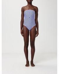 Jean Paul Gaultier - Striped One-Piece Swimsuit - Lyst