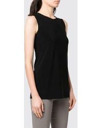 Norma Kamali - Slim Fit Stretch Jersey Crew Neck Tank Top By - Lyst