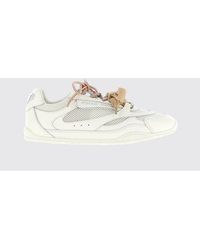 Pinko - Yulia Leather And Mesh Sneakers - Lyst