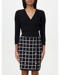 Elisabetta Franchi - Cardigan A V Crop - Lyst