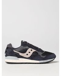 Saucony - Sneakers Shadow in suede e mesh - Lyst