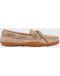 Buttero - Suede Boat Shoes With Vibram Sole And Thread Stitching - Lyst