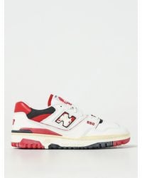 New Balance - Flacher Sneakers 550 Weiß/Blauer - Lyst