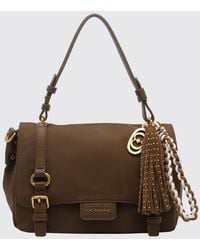 La Carrie - Atena Nylon Shoulder Bag With Leather Trim - Lyst