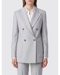 Eleventy - Double-Breasted Wool And Cashmere Blend Blazer With Peak Lapels - Lyst