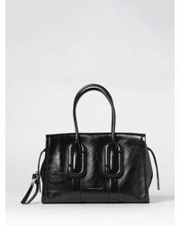 Marc Jacobs - Babe City Crackled Leather Tote Bag With Double Handle - Lyst