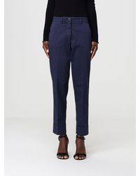 Mason's - Stretch Cotton Cropped Fit Trousers - Lyst